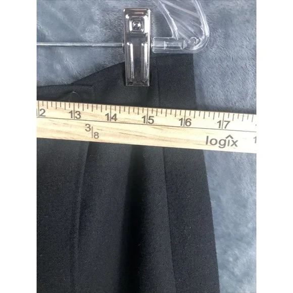 Talbot’s petites short black velour wrap around skirt stretch Size 14 So Soft!! - Picture 13 of 16